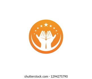 Hand Care Logo Template vector icon Business - Vector
