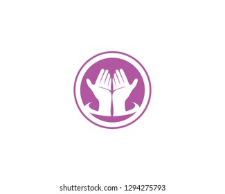 Hand Care Logo Template vector icon Business - Vector