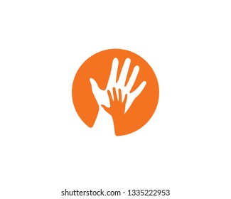 Hand Care Logo Template vector icon illustration design