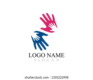 Hand Care Logo Template vector icon illustration design
