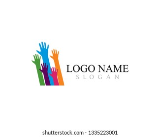 Hand Care Logo Template vector icon illustration design