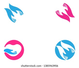 Hand Care Logo Template vector icon Business