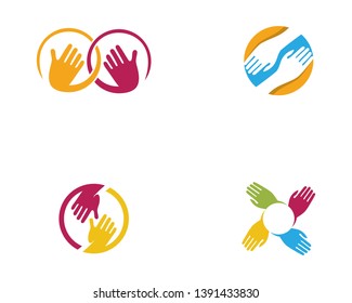 Hand Care Logo Template vector icon Business