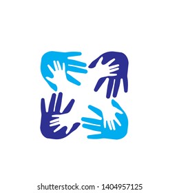 Hand Care Logo Template vector icon Business design - Vector
