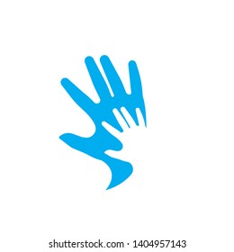Hand Care Logo Template vector icon Business design - Vector
