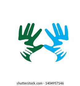 Hand Care Logo Template vector icon Business design - Vector
