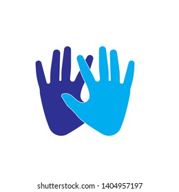 Hand Care Logo Template vector icon Business design - Vector
