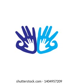 Hand Care Logo Template vector icon Business design - Vector
