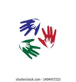 Hand Care Logo Template vector icon Business design - Vector
