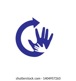 Hand Care Logo Template vector icon Business design - Vector
