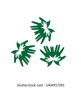 Hand Care Logo Template vector icon Business design - Vector
