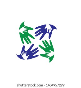 Hand Care Logo Template vector icon Business design - Vector
