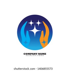 Hand Care Logo Template vector icon Business - Vector
