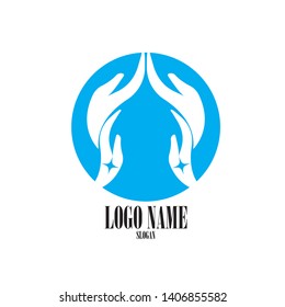 Hand Care Logo Template vector icon Business - Vector
