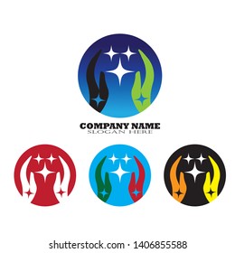 Hand Care Logo Template vector icon Business - Vector
