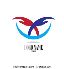 Hand Care Logo Template vector icon Business - Vector
