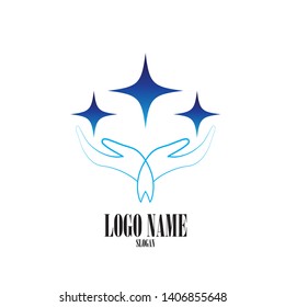 Hand Care Logo Template vector icon Business - Vector
