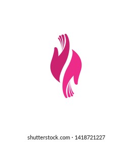 Vektorillustration für HandCare-Logos Vorlagensymbol Business