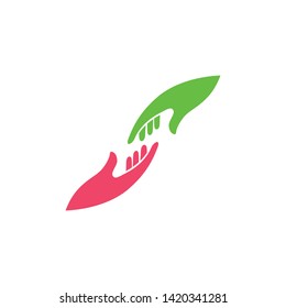 Hand Care Logo Template vector icon illustration design 