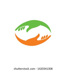 Hand Care Logo Template vector icon illustration design 