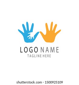 HAND CARE LOGO TEMPLATE VECTOR