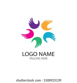 HAND CARE LOGO TEMPLATE VECTOR