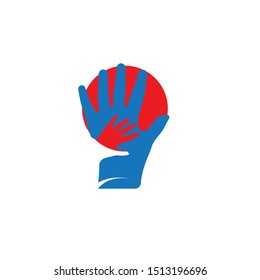 Hand Care Logo Template vector icon
