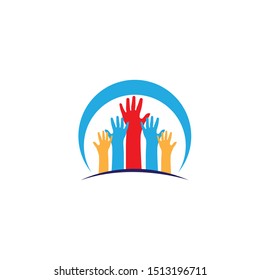 Hand Care Logo Template vector icon
