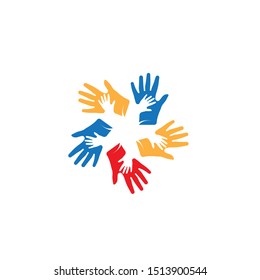 Hand Care Logo Template vector icon
