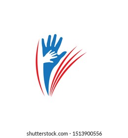 Hand Care Logo Template vector icon
