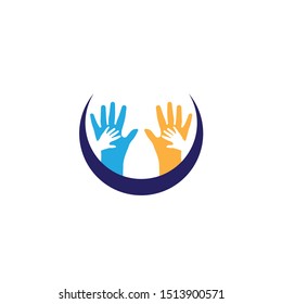 Hand Care Logo Template vector icon
