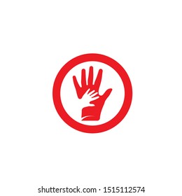 Hand Care Logo Template vector icon
