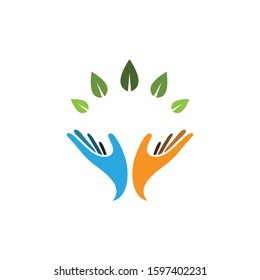 Hand Care Logo Template vector icon Business
