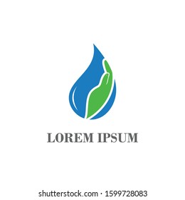 Hand Care Logo Template vector icon Business - Vector