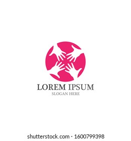 Hand Care Logo Template vector icon Business - Vector