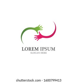 Hand Care Logo Template vector icon Business - Vector