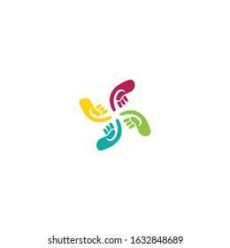 Hand Care Logo Template vector icon Business - Vector