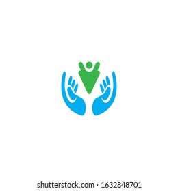 Hand Care Logo Template vector icon Business - Vector