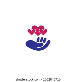 Hand Care Logo Template vector icon Business - Vector