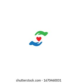 Hand Care Logo Template vector icon Business - Vector