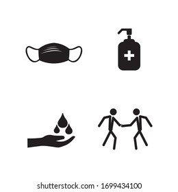 Vektorillustration für HandCare-Logos Vorlagensymbol Business
