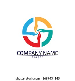 Icono de vectores de plantillas de logotipos de marcas
