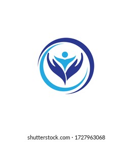 Hand Care Logo Template vector icon Business - Vector