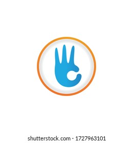 Hand Care Logo Template vector icon Business - Vector