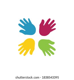 HandCare Logo-Vorlage Vektorsymbol Business