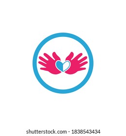HandCare Logo-Vorlage Vektorsymbol Business
