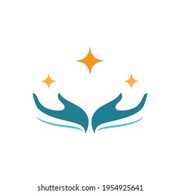 Hand Care Logo Template vector icon illustration
