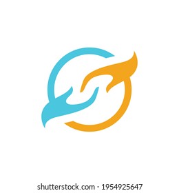 Hand Care Logo Template vector icon illustration