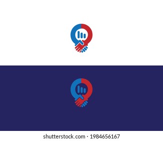 Hand care logo template vector design