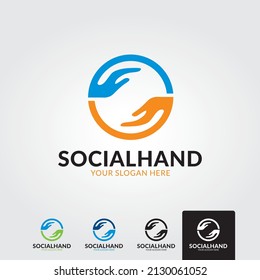 Hand Care Logo Template vector icon Business
